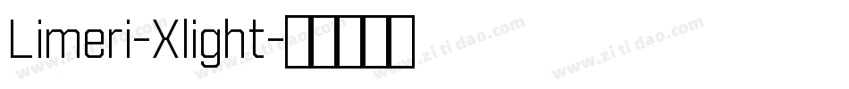 Limeri-Xlight字体转换
