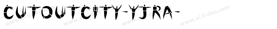 CutoutCity-YjRa字体转换