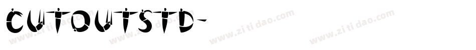 CutoutStd字体转换
