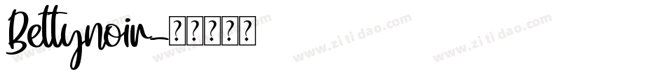 Bettynoir字体转换