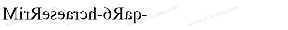 MirResearch-6Raq字体转换