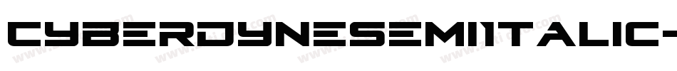 CyberdyneSemiItalic-vzVE字体转换
