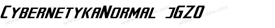 CybernetykaNormal-jGZ0字体转换