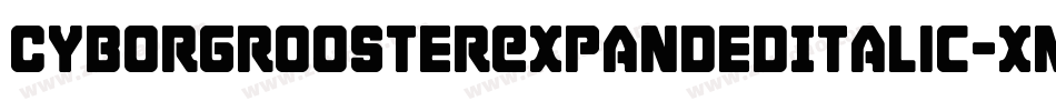 CyborgRoosterExpandedItalic-xmX8字体转换