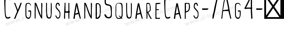 CygnushandSquareCaps-7Ag4字体转换