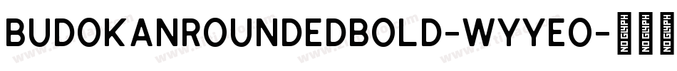 BudokanRoundedBold-WyyeO字体转换
