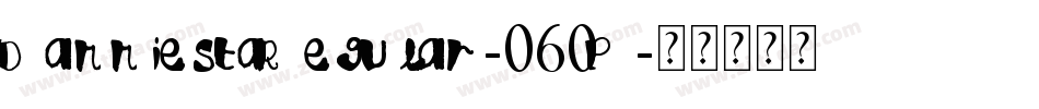 DanniestaRegular-060P字体转换