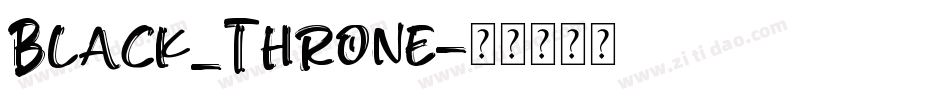 Black_Throne字体转换