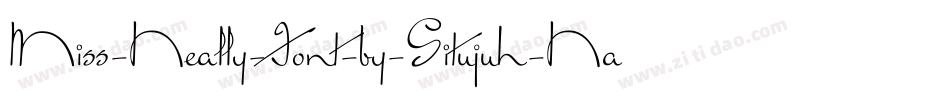 Miss-Neally-Font-by-Situjuh-Nazara-2字体转换