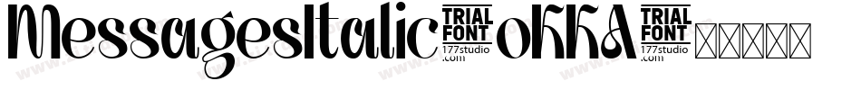 MessagesItalic-oKKA字体转换