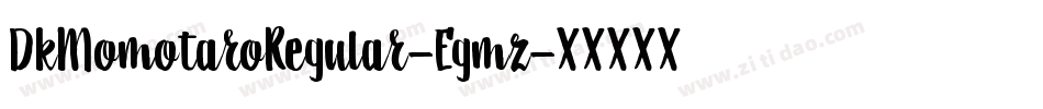 DkMomotaroRegular-Egmz字体转换