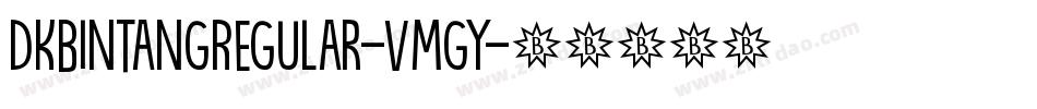 DkBintangRegular-Vmgy字体转换