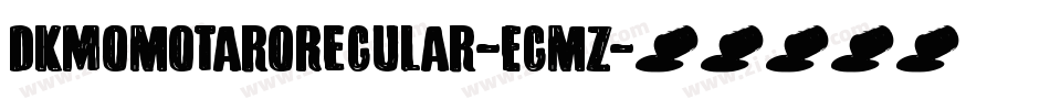 DkMomotaroRegular-Egmz字体转换
