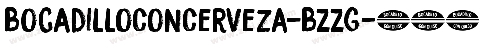 BocadilloConCerveza-BZZG字体转换