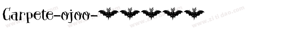 Carpete-ojoo字体转换
