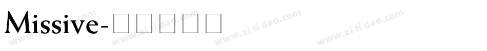 Missive字体转换