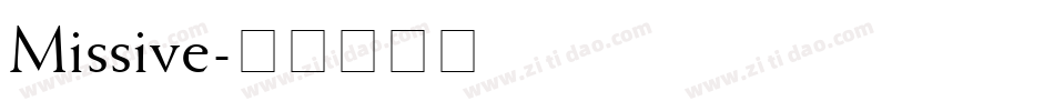Missive字体转换