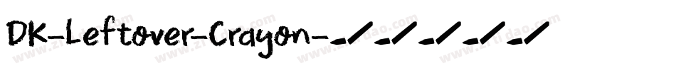 DK-Leftover-Crayon字体转换