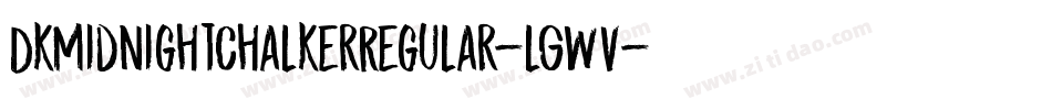 DkMidnightChalkerRegular-lGWV字体转换