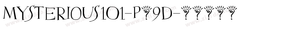 Mysterious101-P59d字体转换