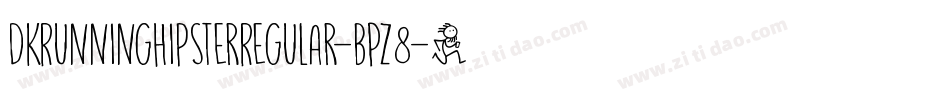 DkRunningHipsterRegular-BPZ8字体转换