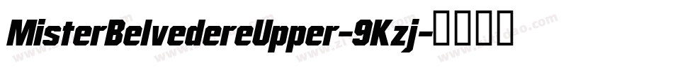 MisterBelvedereUpper-9Kzj字体转换