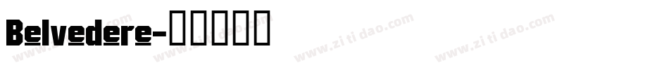 Belvedere字体转换