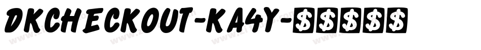 Dkcheckout-Ka4y字体转换