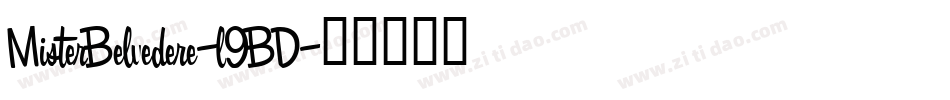 MisterBelvedere-l9BD字体转换