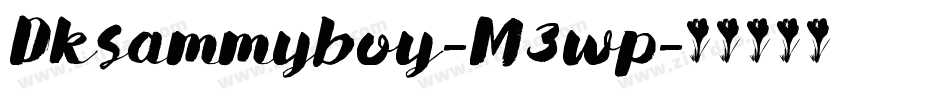 Dksammyboy-M3wp字体转换