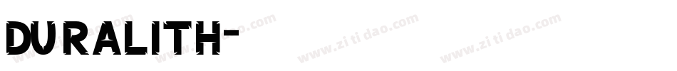 Duralith字体转换
