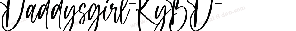 Daddysgirl-KyBD字体转换