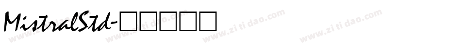 MistralStd字体转换