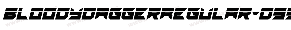 BloodyDaggerRegular-d99AR字体转换