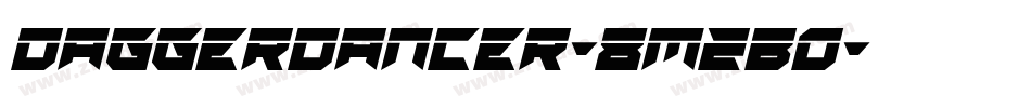 DaggerDancer-8MZB0字体转换