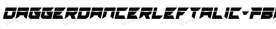 DaggerDancerLeftalic-7BPeP字体转换