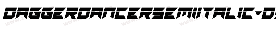 DaggerDancerSemiItalic-d9nPK字体转换