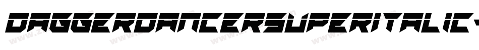 DaggerDancerSuperItalic-PK3zr字体转换