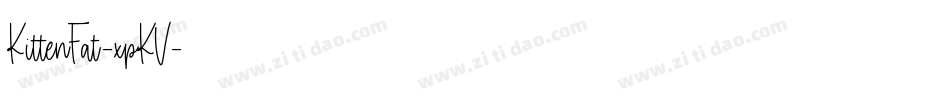 KittenFat-xpKV字体转换