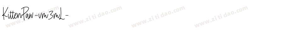 KittenPaw-vm3mL字体转换