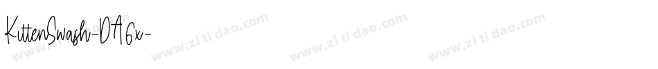 KittenSwash-DA6x字体转换