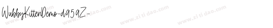 WubbyKittenDemo-d959Z字体转换