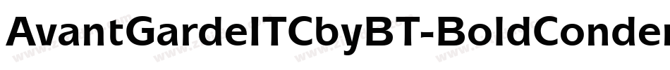 AvantGardeITCbyBT-BoldCondensed字体转换