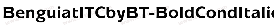 BenguiatITCbyBT-BoldCondItalic字体转换