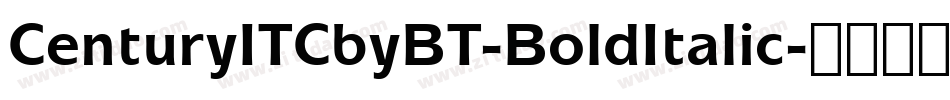 CenturyITCbyBT-BoldItalic字体转换