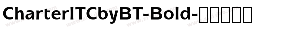 CharterITCbyBT-Bold字体转换