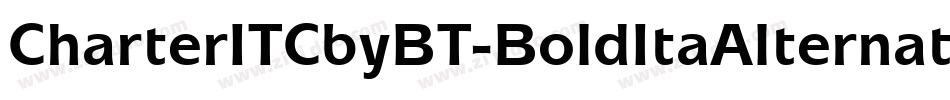 CharterITCbyBT-BoldItaAlternate字体转换
