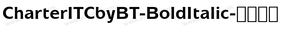 CharterITCbyBT-BoldItalic字体转换