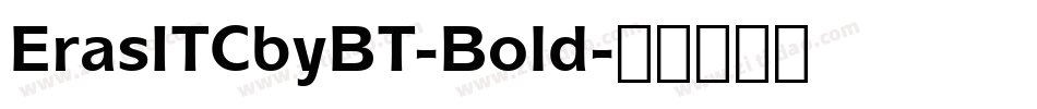 ErasITCbyBT-Bold字体转换