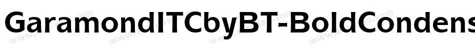 GaramondITCbyBT-BoldCondensed字体转换
